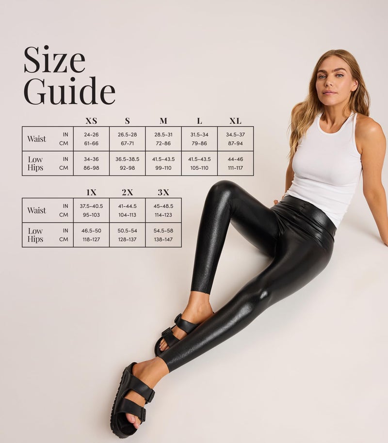 commando Faux Leather Legging | High-Rise Fit | Signature Internal Smoothing Waistband | Four-Way Stretch | Machine Washable | Black, X-Small - Image 5